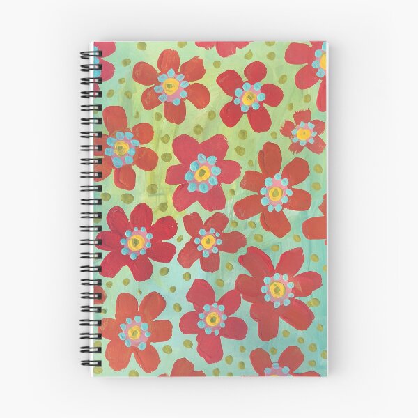 Item preview, Painted Floral Pattern on Lime Green designed and sold by madebyceciliab.