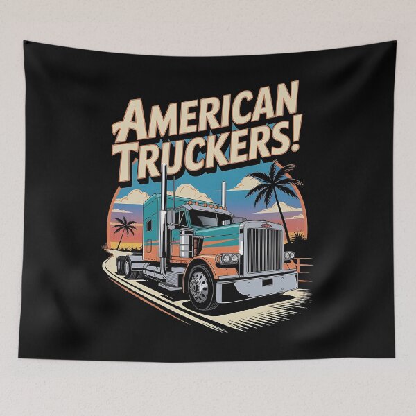 Artikelvorschau, Amerikanische Trucker – Amerikanischer Truck, ja – Straßenkämpfer – Trucking und Chucklin – Spedition – Highway King – Dieselträume – Straßenbestie – Truck, ja entworfen und verkauft von JansenGS.