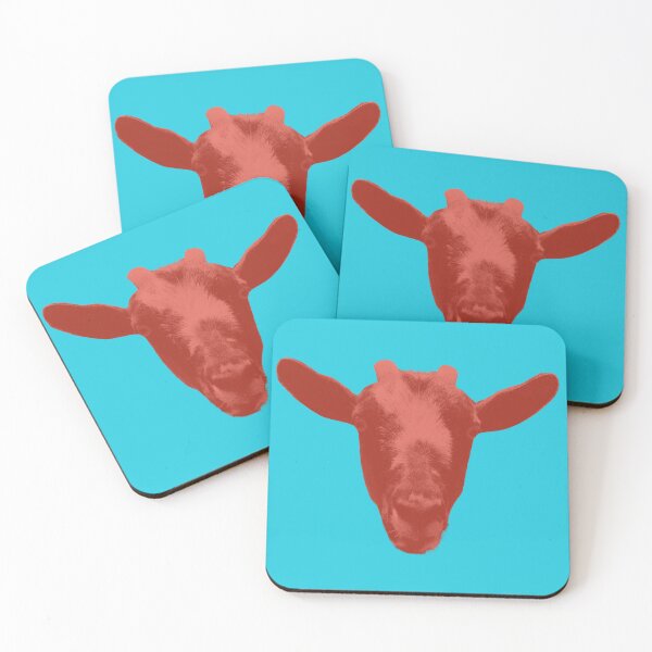 Item preview, Floating goat head - complimentary colors 2 designed and sold by Dryft7.