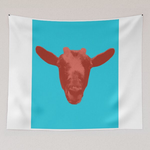 Item preview, Floating goat head - complimentary colors 2 designed and sold by Dryft7.