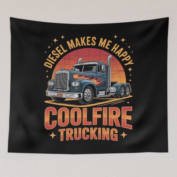 Item preview, Diesel makes me happy - Highway truck - Keep trucking - Chrome dreams - Asphalt cowboy - Truck stop - Truck driver - American trucking designed and sold by JansenGS.