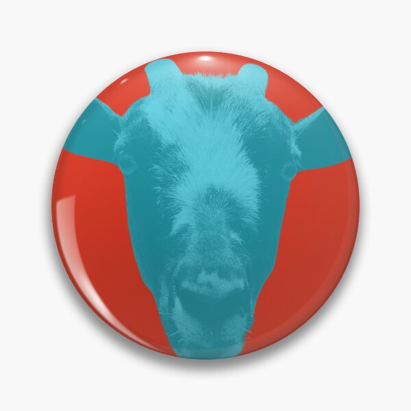 Item preview, Floating goat head - complimentary colors 1 designed and sold by Dryft7.