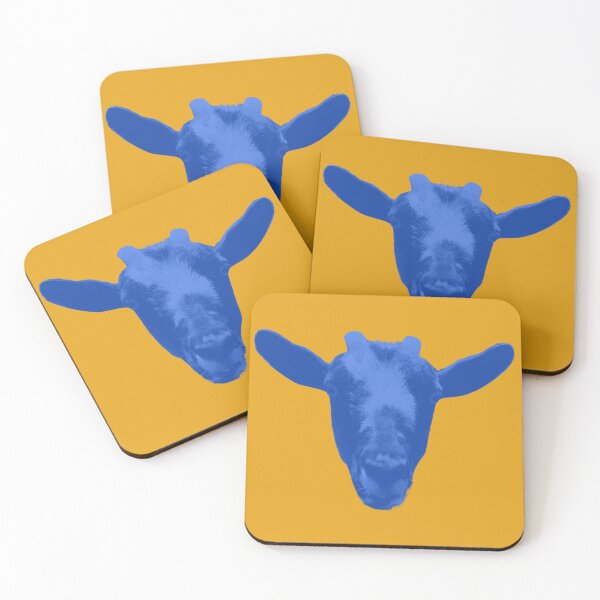 Item preview, Floating goat head - complimentary colors 3 designed and sold by Dryft7.