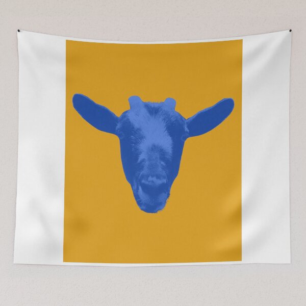 Item preview, Floating goat head - complimentary colors 3 designed and sold by Dryft7.
