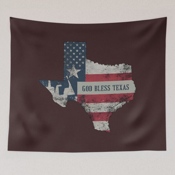 Item preview, God Bless Texas Grunge Design – Rustic Western Texas Graphic for Shirts, Stickers, Mugs, Wall Art & More designed and sold by CoastalEmp.