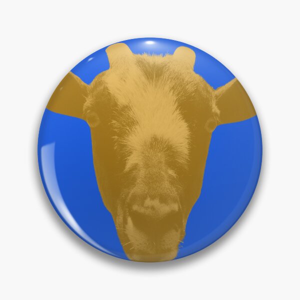 Item preview, Floating goat head - complimentary colors 4 designed and sold by Dryft7.