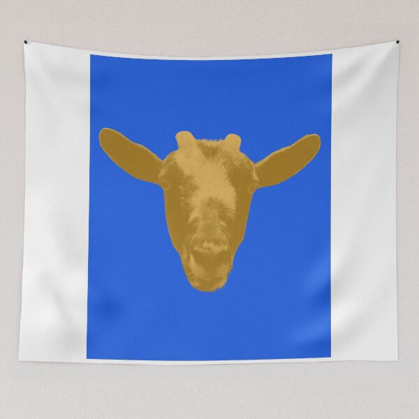 Item preview, Floating goat head - complimentary colors 4 designed and sold by Dryft7.