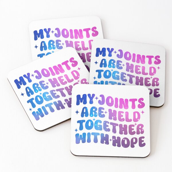 Item preview, My Joints Held Together With Hope  Funny T-Shirts Hoodies Hats Pins Stickers Magnets Mugs Posters Joint Pain  Connective Tissue Arthritis EDS Autoimmune Humorous Unisex Tees designed and sold by ChronicillnessT.