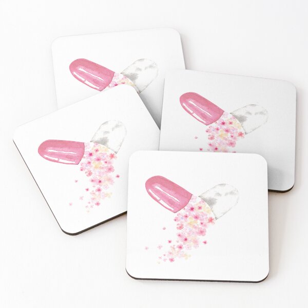 Item preview, pill with flowers designed and sold by TheFarmacista.
