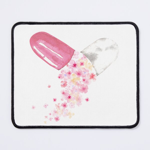 Item preview, pill with flowers designed and sold by TheFarmacista.