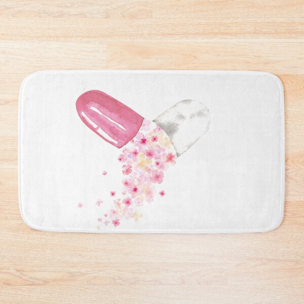 Item preview, pill with flowers designed and sold by TheFarmacista.