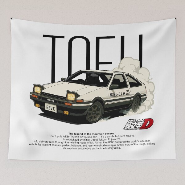 Item preview, Toyota AE86 Initial D designed and sold by BronArtworks.