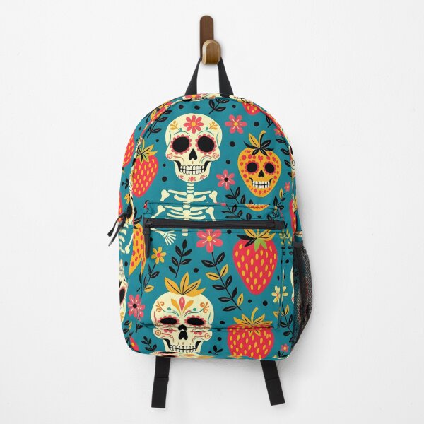 Item preview, Skull and Strawberries – Spooky Summerween Pattern designed and sold by WhimsicalThredz.