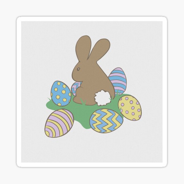 Item preview, Easter Bunny with Eggs designed and sold by lilgup.