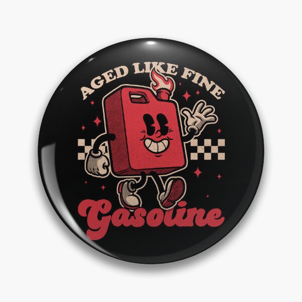 Item preview, Gasoline Vintage Mascot - Getting Old Retro designed and sold by Studio Mootant.