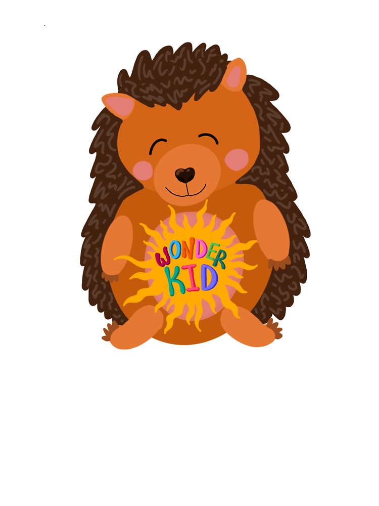 Thumbnail 2 of 2, Kids T-Shirt, Hedgie Wonder Kid! designed and sold by WonderStudioArt.