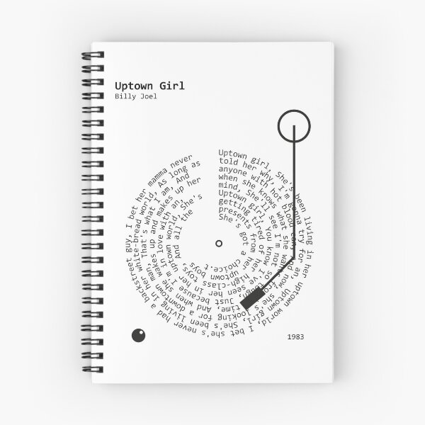 Item preview, Uptown Girl, Billy Joel - Lyrics Poster designed and sold by MancBusyBee.