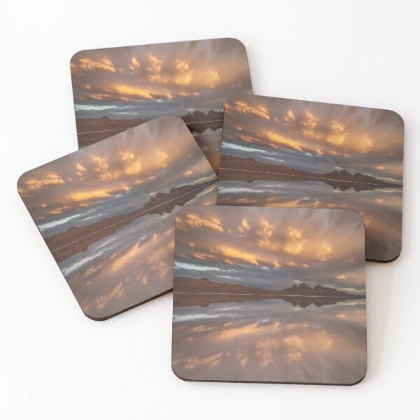 Item preview, Gold and copper lake and sky designed and sold by SilentSpirits.