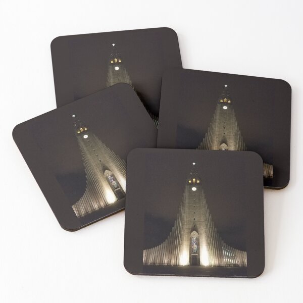 Item preview, Hallgrimskirkja At Night designed and sold by The Georgia Nomad.