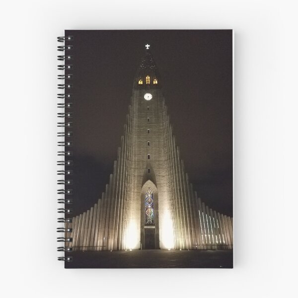 Item preview, Hallgrimskirkja At Night designed and sold by The Georgia Nomad.
