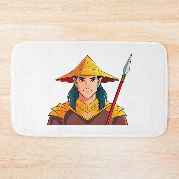 Item preview, Portrait of a man elf, fantasy elven warrior face with pointed ears and long black hair, elven warrior in a cap with a spear or lance designed and sold by Danler.