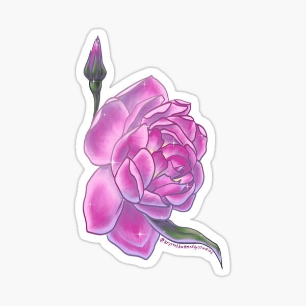 Item preview, Rosa iceberg rosa brillante designed and sold by KrystalHStudios.