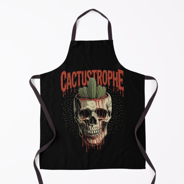 Item preview, Cactus Skull Horror Art Surreal Desert Illustration Dark Drawing designed and sold by FeralBotanica.