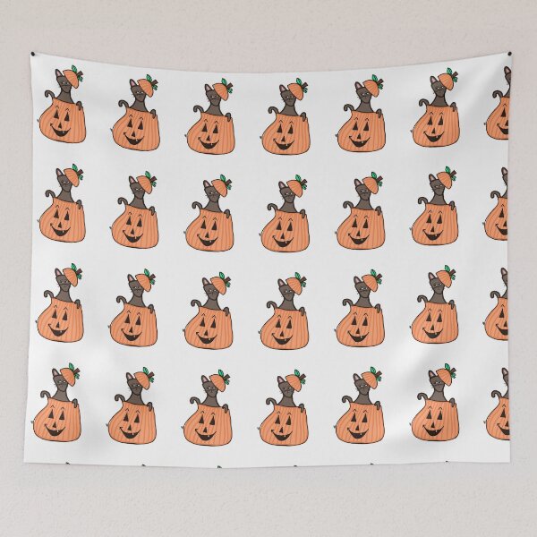 Item preview, Kitty pumpkin designed and sold by desireeling.