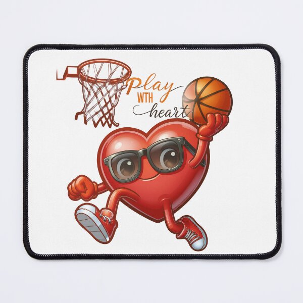 Item preview, Valentine's Day Heart basketball Player Team Sports T-Shirt designed and sold by rayaARTs.