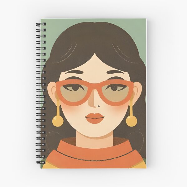 Item preview, Seeing with different eyes, visual impairment, vintage woman with red glasses designed and sold by CeciliaGomezArt.
