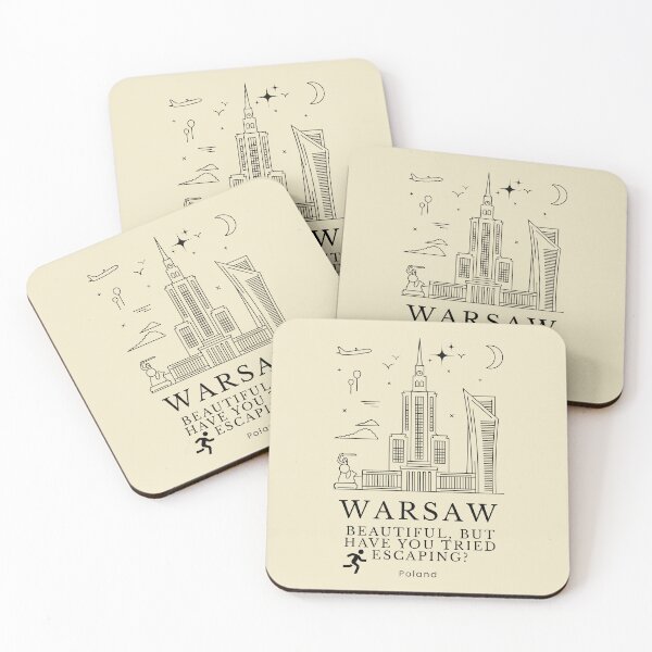 Item preview, Warsaw Escape  Minimalist Dark Tourism Art designed and sold by JakubArtysta.