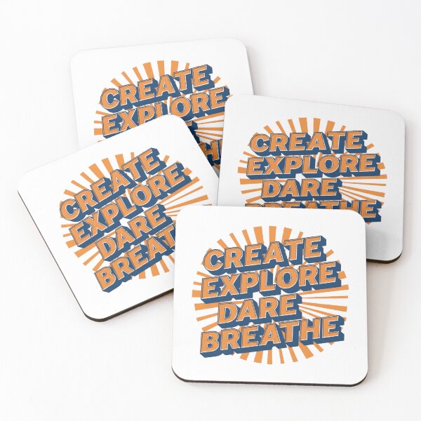 Item preview, Create Explore Dare Breathe designed and sold by Blurbean.