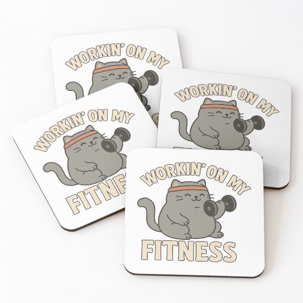 Item preview, Workin’ On My Fitness Cat designed and sold by FBA.
