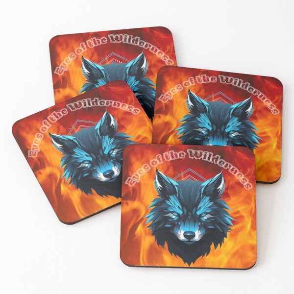 Item preview, Blue Fire Wolf – Eyes of the Wilderness Tribal  designed and sold by WAKYSHOP.