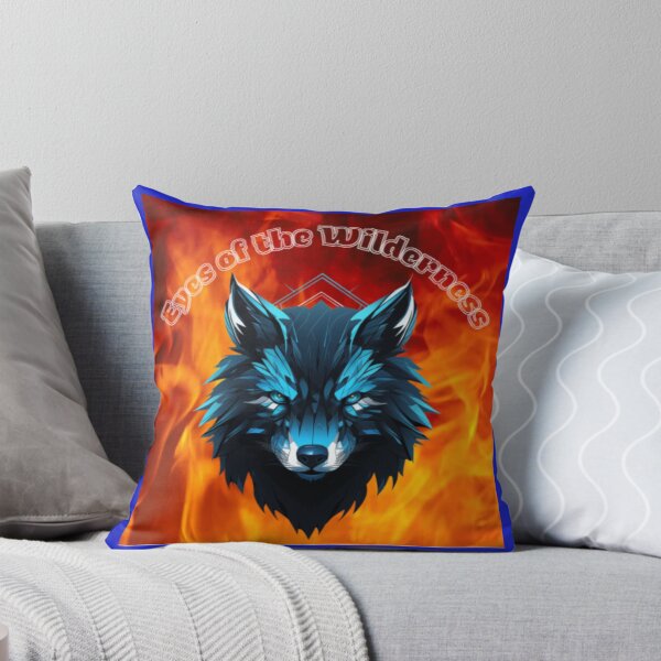 Item preview, Blue Fire Wolf – Eyes of the Wilderness Tribal  designed and sold by WAKYSHOP.