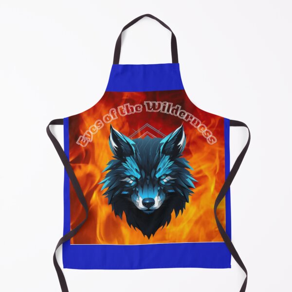 Item preview, Blue Fire Wolf – Eyes of the Wilderness Tribal  designed and sold by WAKYSHOP.
