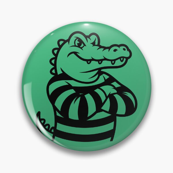 Item preview, Funny Alligator in Prison Stripes designed and sold by theartfulaspie.