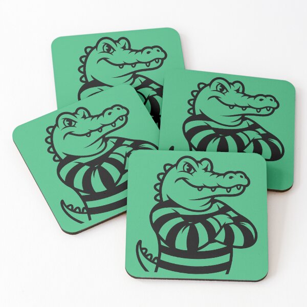 Item preview, Funny Alligator in Prison Stripes designed and sold by theartfulaspie.
