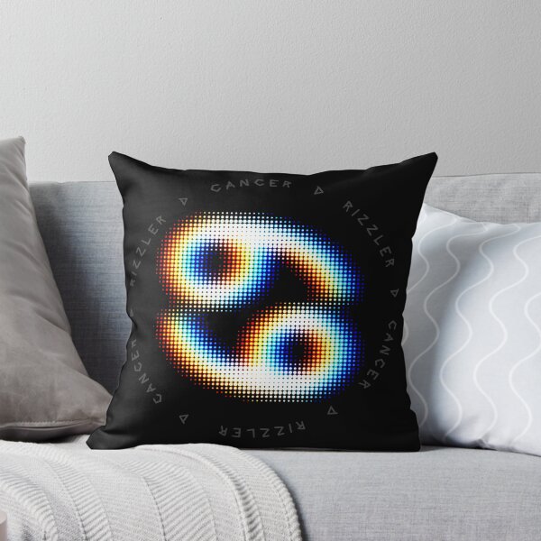 Item preview, Cancer Glitch – Halftone Zodiac Symbol in Emotional Static designed and sold by H Jonas.