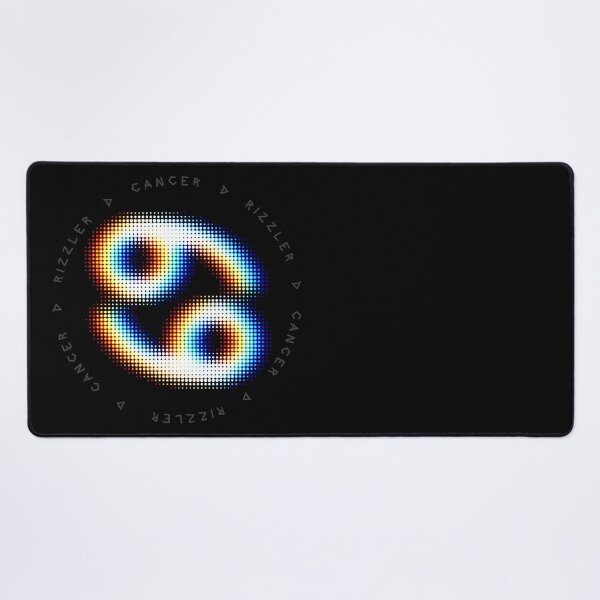 Item preview, Cancer Glitch – Halftone Zodiac Symbol in Emotional Static designed and sold by H Jonas.