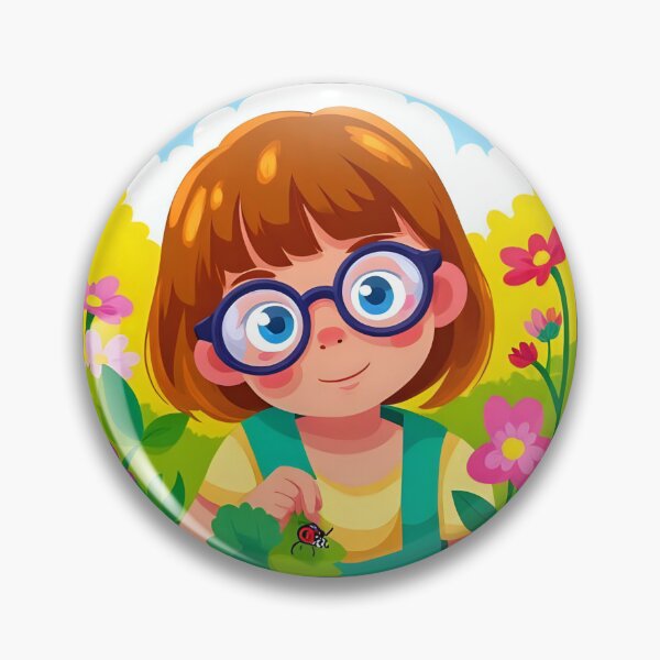 Item preview, Seeing with different eyes: visually impaired tender girl with glasses in kindergarten designed and sold by CeciliaGomezArt.