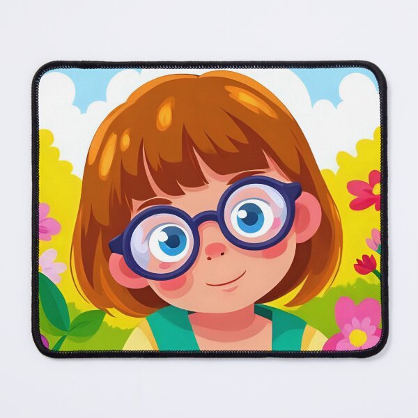 Item preview, Seeing with different eyes: visually impaired tender girl with glasses in kindergarten designed and sold by CeciliaGomezArt.