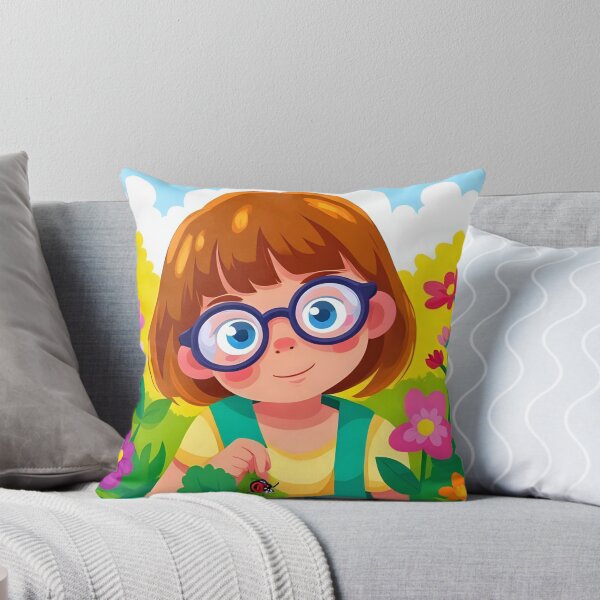Item preview, Seeing with different eyes: visually impaired tender girl with glasses in kindergarten designed and sold by CeciliaGomezArt.