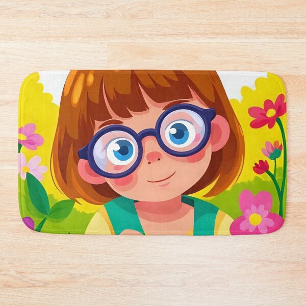 Item preview, Seeing with different eyes: visually impaired tender girl with glasses in kindergarten designed and sold by CeciliaGomezArt.