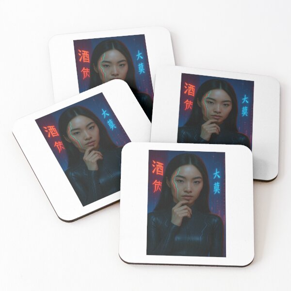 Item preview, Cyber Geisha — Neon Warrior of the Future designed and sold by stasgraphics.