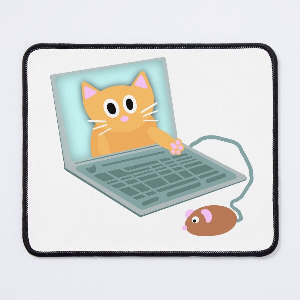 Item preview, Cat and Computer Mouse designed and sold by caro1c.