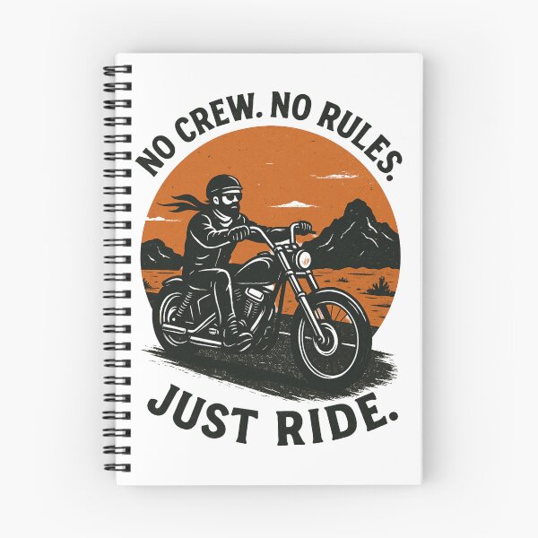 Item preview, No Crew No Rules – Just Ride | Motorcycle Freedom Tee designed and sold by ChainLogic.