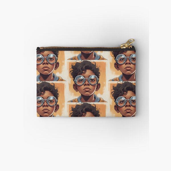 Item preview, Seeing with different eyes, visual impairment, serious child with glasses designed and sold by CeciliaGomezArt.