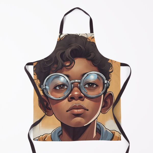 Item preview, Seeing with different eyes, visual impairment, serious child with glasses designed and sold by CeciliaGomezArt.
