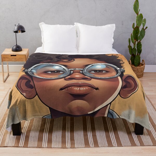 Item preview, Seeing with different eyes, visual impairment, serious child with glasses designed and sold by CeciliaGomezArt.